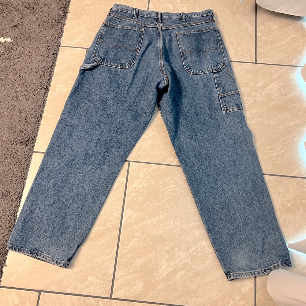 Vintage Rustler Classic Heavy Denim Carpenter Jeans 34-30